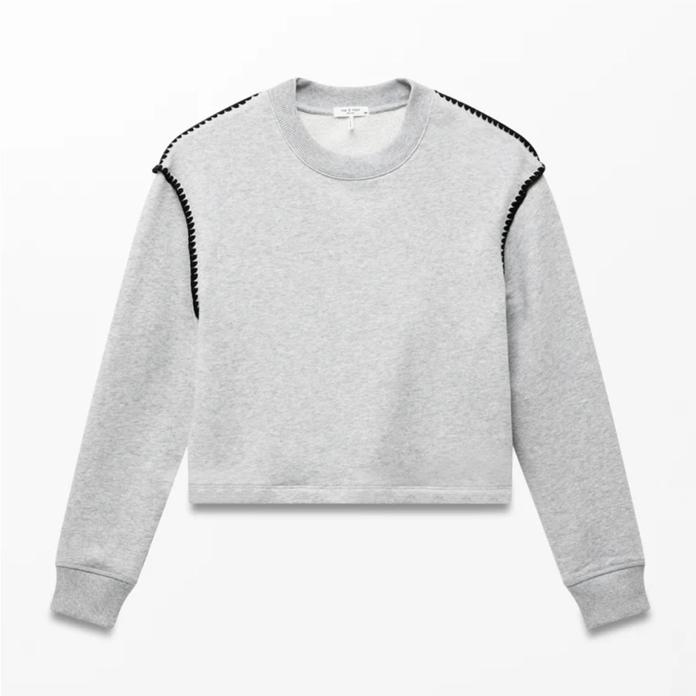 rag & bone Vintage Terry Blanket Stitch Pullover size XS NWT